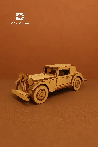 Modelo de carro de madera